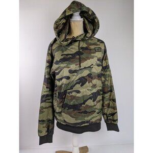 Black Rifle Coffee Co Jacket Mens Small Camo Puffer Quilted Lightweight Hoodie
